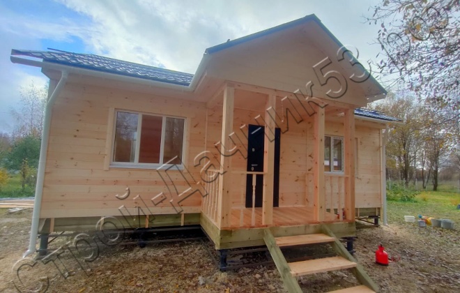 1 Каркасно-щитовой дом   Д-3, 9х8,5м, 67,5  М², Московская область, Можайский район, СНТ «Росинка». (1)